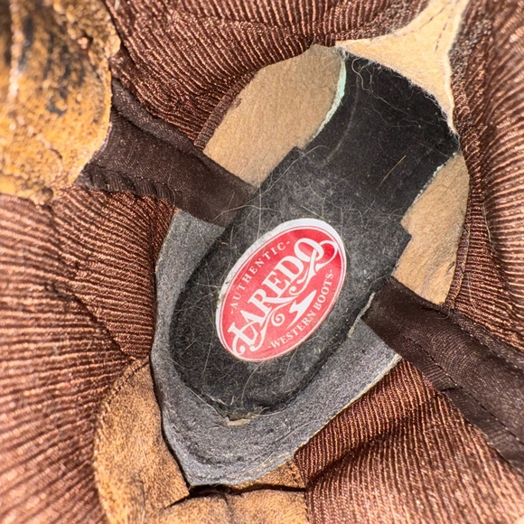 Laredo Blameless Distressed Ankle Western Cowboy Boots - Size 7 - EUC - Brown - Picture 9 of 10